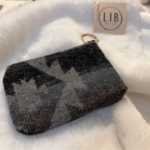 Aztec Print Key Chain Small ID holder